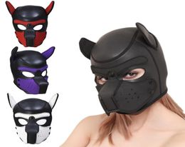 Sex Toys Mask Rubber Mask Sexy Cosplay Role Play Dog Full Head Adult Games Sex Sm Mask For Couples 1225 Y190603027415434