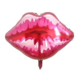 75x75cm Lip Helium Balloons Love Globos Rose Red Kiss Me Foil Balloon for Valentine Day Wedding Decor FY5102