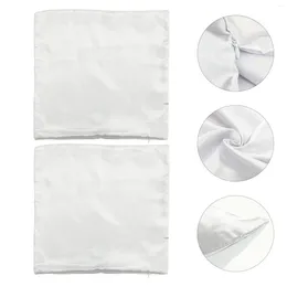 Pillow 2 Pcs Square Sleeve Couch Case Pillowslip Home Decoration Silky Pillowcase Sofa Throws Couches Satin Cover