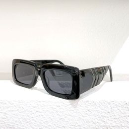 Occhiali da sole designer occhiali da sole telaio piatto quadrato ovale templi vetri blackout 0811s con scatola per uomini e donne 220