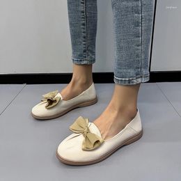 Casual Shoes Women PU Leather Female Flats 2024 Fashion Comfortable Non-slip Wear-resistant Womans Large Size 43