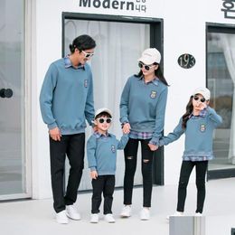 Family Matching Outfits Parent-Child Clothing Parent-Kids Clothes Autumn Winter Sweater For Kids Girls Boys Women Men T-Shirt 231220 Dhhj3