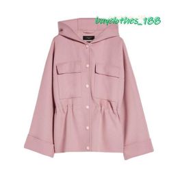 High Quality Trench Coat Maxmara Designer Coat Women's Fashion Coat Wool Blend Italian Clothing Brand Top Factory Technology HWJ7