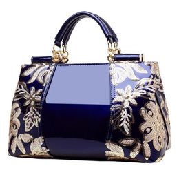 HBP New patent leather shoulder fashion bag 2021 women's bag European and American style shiny handbag 267s