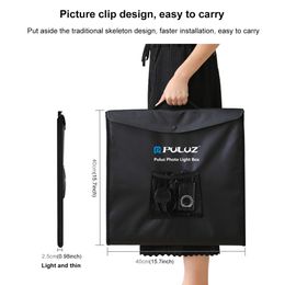 PULUZ Photo Studio Light Box,Folding Photo Studio Shooting Tent Box Kit 6 Color Backdrop,Photography Softbox Studio Lighting kit