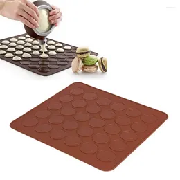 Baking Tools Non-Stick Silicone Holes Macaron Macaroon Pastry Oven Mould Sheet Mat Diy Mold Useful Cake Bakeware