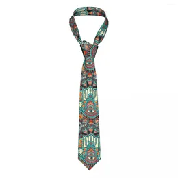 Bow Ties Hamsa Hand Bohemian Neckties Unisex Polyester 8 Cm Hippie Mandala Paisley Boho Neck For Men Wide Shirt Accessories Gravatas