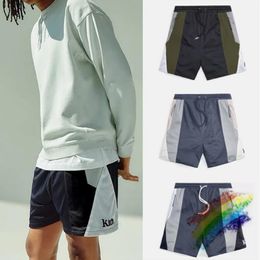 Patchwork Mesh Shorts Men Women Best-Quality Zipper Pockets Shorts Breathable Breeches 274I