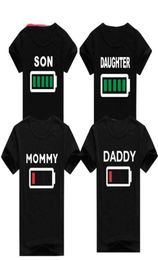 Family Clothing Mommy Daughter Son Summer Battery T Shirt Father MotherKids Matching Outfits Mother Clothes8684098