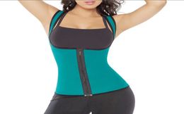 double shoulder Back support full Neoprene vest waist cincher trainer fitness slimming waist corset xs2xl1919131