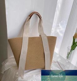 Quality Holiday Straw Tote Bag Autumn and Winter Large Capacity Casual Weaving Portable Women's Bags Wholesale