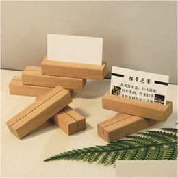 Other Festive Party Supplies Wooden Place Card Holders Table Numbers/Sign Holder Wood Display Stands For Name Tags Pictures Reserv Dhhex