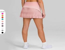 Pleated Tennis Skirt Quick Drying Breathable Sports Skirt Women039s Anti Light Running Fitness Dance Yoga Dress Gym Clothes Und1974263