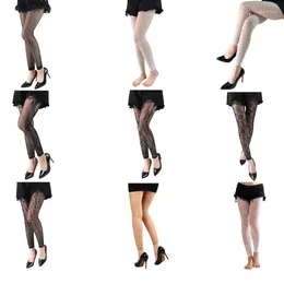 Women Socks Floral Patterned Fishnet Ankle Tights No Toes Pantyhose High Waist Gothic Footless Lace Mesh Leggings Stockings Clubwear