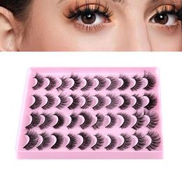 False Eyelashes Black 5D Makeup Tools Handmade Halloween Lashes For Festival Costume Daily Use Woman