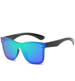 Sunglasses Brand Design Protection Reflective Frameless Sunglassess Fashion One Piece Trend Personality Eyeglass UV4007611216