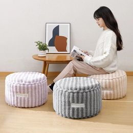 Pillow Removable Washable Cloth Stripe Floor Balcony Seating Stool Living Room Tatami Sofa Futon Thickened Seat