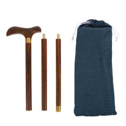 Three-section Crutches Camping Alpenstock Hiking Cane Walking Stick Adult Wood Advanced Trekking Pole