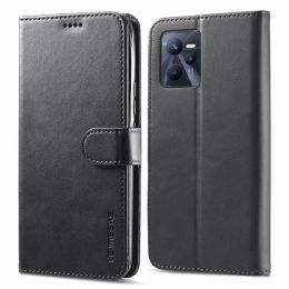 Leather Case For OPPO Realme C35 Case Flip Magnetic Wallet Cover For Realme C35 C 35 Vingtage Phone Bags Case Coque