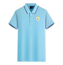 Uruguay national football team men and women Polos mercerized cotton short sleeve lapel breathable sports Tshirt LOGO can be cust3703564