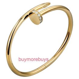 Designer Screw Bangle Bracelet Nails Love Fashion Luxury Jewelrys Carer Original Trendy 18K Gold Diamond for Women Men Nail Bracelets Silver Jewelry Bracelet DL46