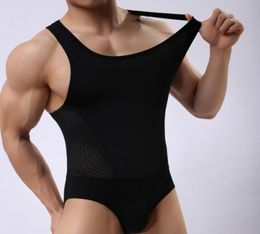 Body Shaper For Men Slimming Shirt Vest Weight Loss Fat Top Grey Bodysuits Black Purple White27923232315825