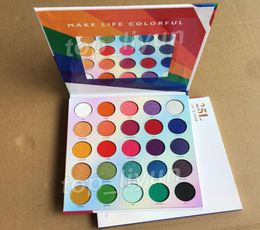 Newest 25L Eyeshadow Palette Makeup Eye Shadow Make Life Colourful 25 Colours Matte Shimmer Nude Eye Shadow Palettes Beauty Cosmetic5774785