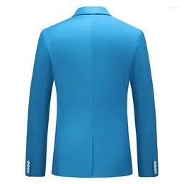 Men's Suits 15 Color Classic Formal Suit Jackets Men Single Button Slim Fit Business Blazers Office Casual Blazer M-6XL