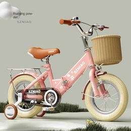 Bikes Ride-Ons Vintage Folding Childrens Bicycle 3-4-5-6 Years Old Boys and Girls 141618 Kids Bike 12 14 16 18 20 Inch Y240527