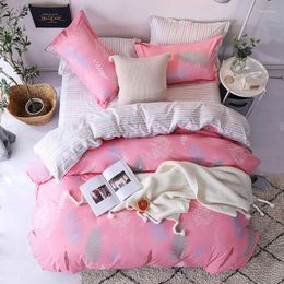 Bedding Sets 37 Leaves 4pcs Girl Boy Kid Bed Cover Set Duvet Adult Child Sheets And Pillowcases Comforter 2TJ-61018
