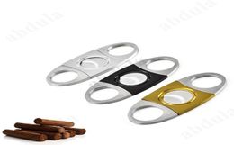 High Quality Pocket Stainless Steel Cigar Cutter Knife Double Blades Cigar Accessories Smoking Accessories 939cm Cigar Cutter 3 4696593