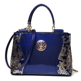 BRW designer handbags Patent leather shinning style women fashion totes ladies purse bag large capacity dsigner purse handbags 236L