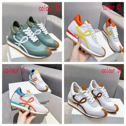 new designer shoes causal design Mens Women shoes leather lace-up sneaker lady platform Running Trainers Thick soled woman gym sneakers With box