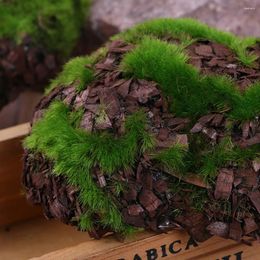 Decorative Flowers 6pcs Home DIY Fake Rock Wedding Prop Mini Office Shop Window Garden Decor Foam Moss Stone Simulation Artificial Plant El