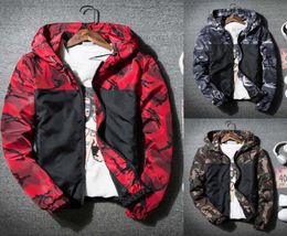 Men039s Winter Hoodies Jckets Soft Shell Camouflage Printed Waterproof Windproof Outdoor Zipper Fashion Fall Jackets Coat W7269611791