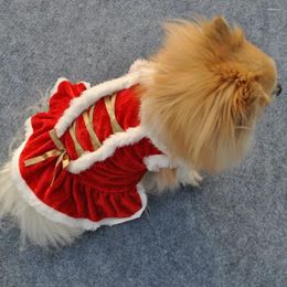 Dog Apparel Chihuahua Small Pet Christmas Coat Clothes Dress Winter Perro Xmas Red Sweatshirt Vest Pets Cat Warm
