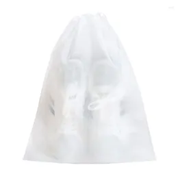 Storage Bags 50pcs Shoe Dust Covers Non-Woven Fabric Dustproof Drawstring Bag Travel Pouch Drying Shoes Organiser