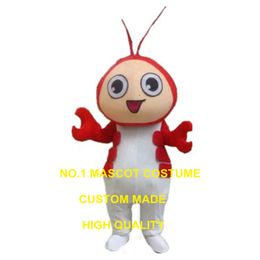 lobstar babe mascot Crayfish shrimp custom cartoon character carnival costume 3036 Mascot Costumes