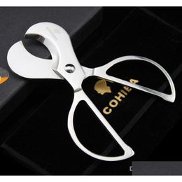 Cigar Accessories New Arrival Smoker 304 Stainless Steel Cigars Cutter Knife With Gift Box Smoke Knife1906323 Drop Delivery Home Garde Otfhw
