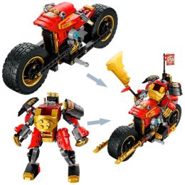 Animated Film Movie Kai's Mech Tank Chariot EVO Building Blocks Motorcycle Armored Warrior Brick Toy Gift For Children Boy Adult