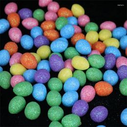 Party Decoration Bag Colourful Mini Easter Eggs Glitter Craft Foam Egg Ornament 2024 For Home Kids Gift Supplies