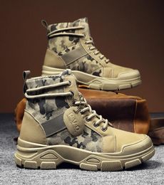 Boots Autumn Military for Men Camouflage Desert Hightop Sneakers Nonslip Work Shoes Buty Robocze Meskie 2208273372959