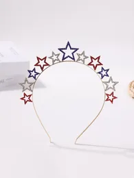 Hair Accessories European And American Parties Zinc Alloy Rhinestone Star Hairband Diamond Five-pointed Festival To Celebrate Accessori