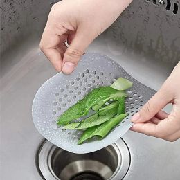 Silicone Kitchen Sink Drain Strainer Hair Stopper Bathtub Strainer Sewer Outfall Filter Hair Catcher Shower Floor Drain Cover