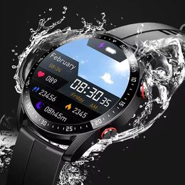2024 Orologi intelligenti di alta qualità più recenti Bluetooth Watch Watch Men Laser Health Blood Pressure Fitnes Man Waterwatch Box impermeabile