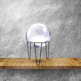 Decorative Figurines Crystal Ball Holder Stand Iron Gazing Display Sphere Globe Glass Bowl Ring Egg Rack Support Lens
