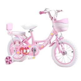 Bikes Ride-Ons Children Bike 18 Inches Bicycle Wear Resistant Antiskid Pink Outdoors Damping Student Strong Load Bearing Capacity Y240527