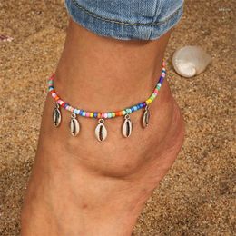 Anklets Cute Shell For Women Colourful Handmade Beads Anklet Summer Beach Foot Leg Chain Bracelet Girl Holiday Jewellery Gifts