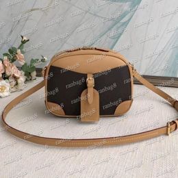 Women's designer tag camera bag Mini Cowhide Women Handbag Shoulder Crossbody Bag 22cm Small Luggage Purse with strap dust bags da 2705