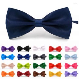 Bow Ties Men Adult Bowties Solid Color Classic Butterfly Cravat Fashion Wedding Party Formal Adjust Tie Female Male Bowknot Accessory